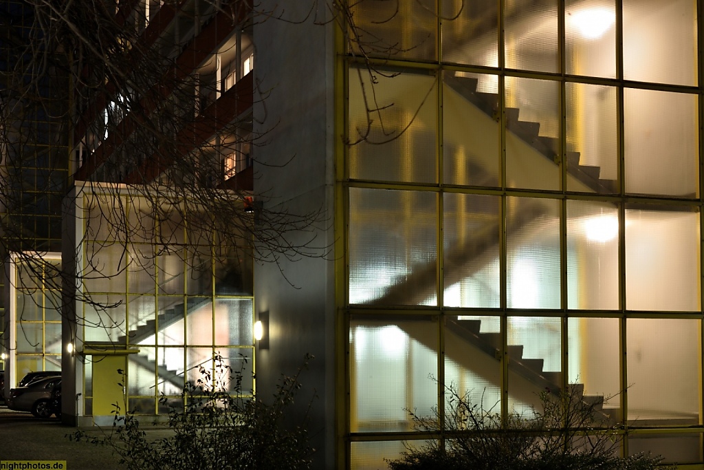 Berlin Mitte Hansaviertel Schwedenhaus mit Treppenhaus erbaut 1956-1957 von Fritz Jaenecke und Sten Samuelson