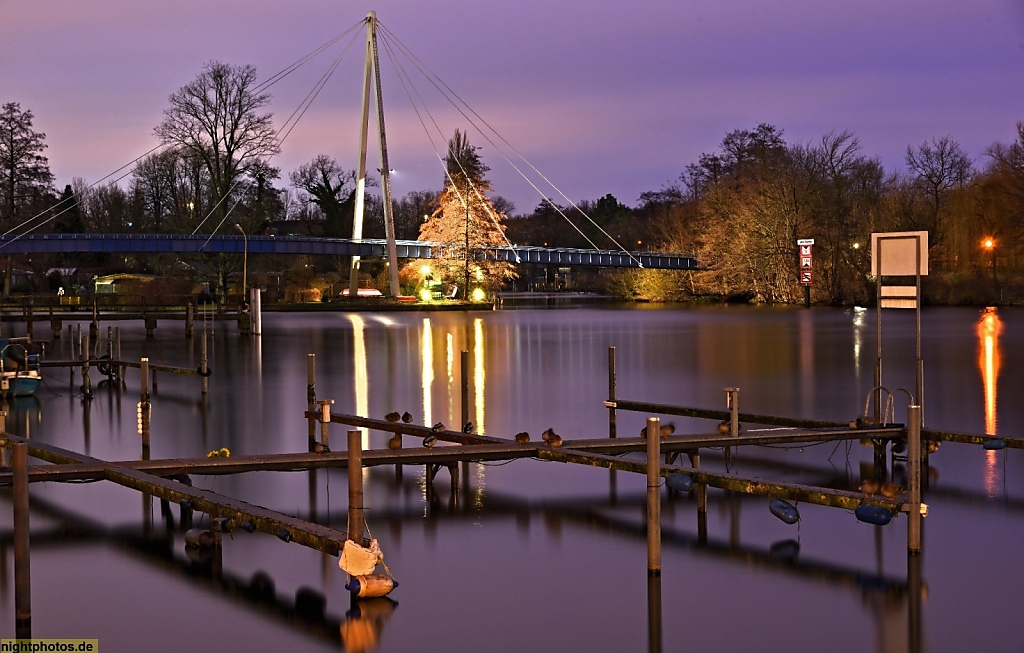 Berlin Köpenick Katzengrabensteg Schrägseilbrücke erbaut 2001