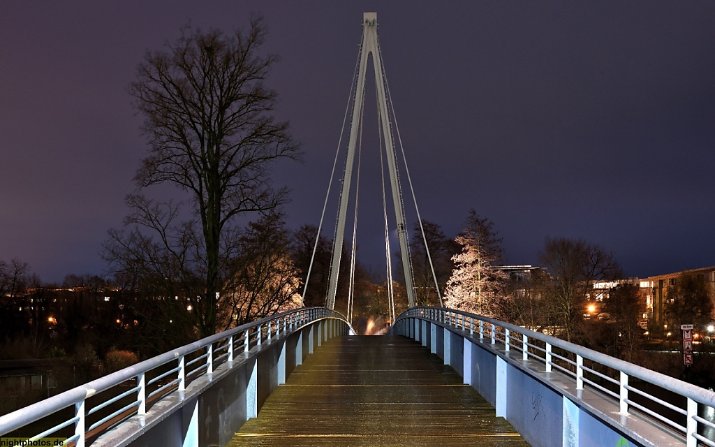 Berlin Köpenick Katzengrabensteg Schrägseilbrücke erbaut 2001