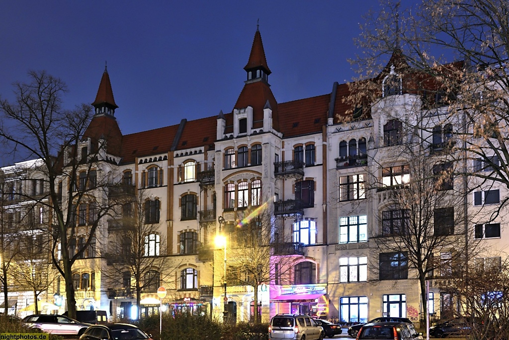 Berlin Kreuzberg Fassaden der Yorckstrasse 80-83 erbaut 1900 von Zimmermeister August Essmann