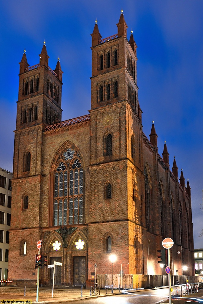 Berlin Mitte Friedrichswerdersche Kirche am Werderschen Markt erbaut 1824-1830 von Karl Friedrich Schinkel