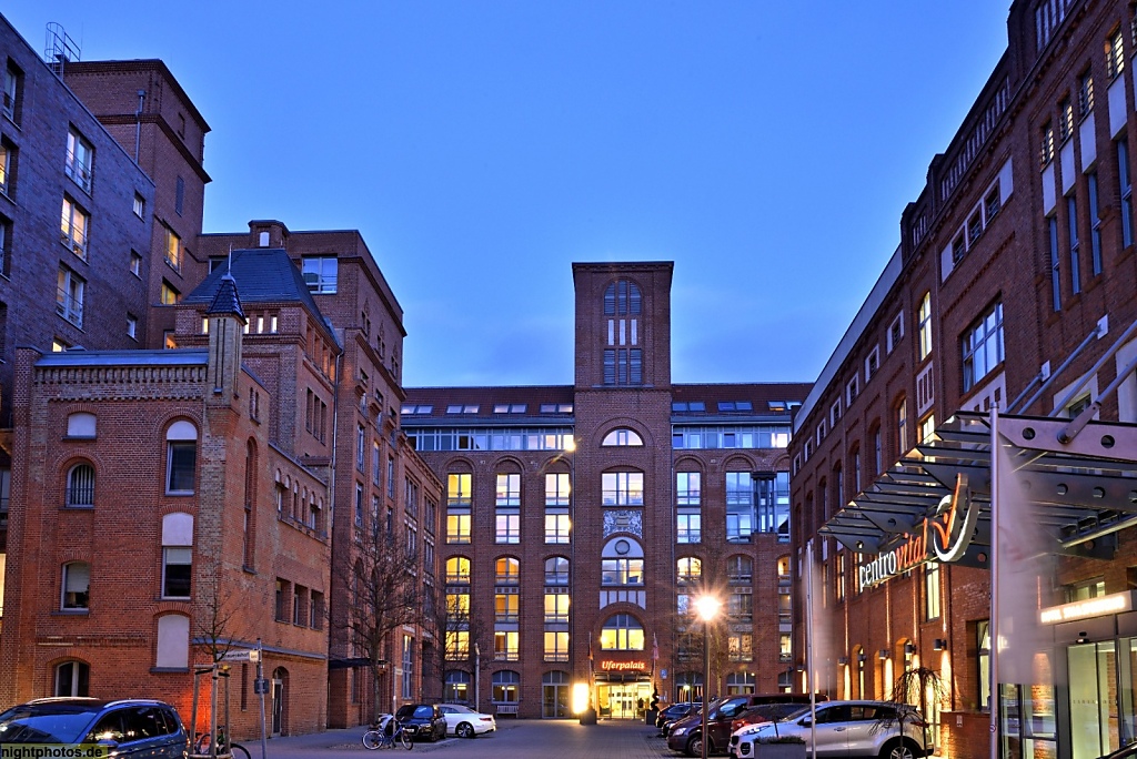 Berlin Spandau Brauereihof mit ehemaliger Patzenhofer Brauerei erbaut 1896-1928 nach Entwurf von Hermann Dernburg