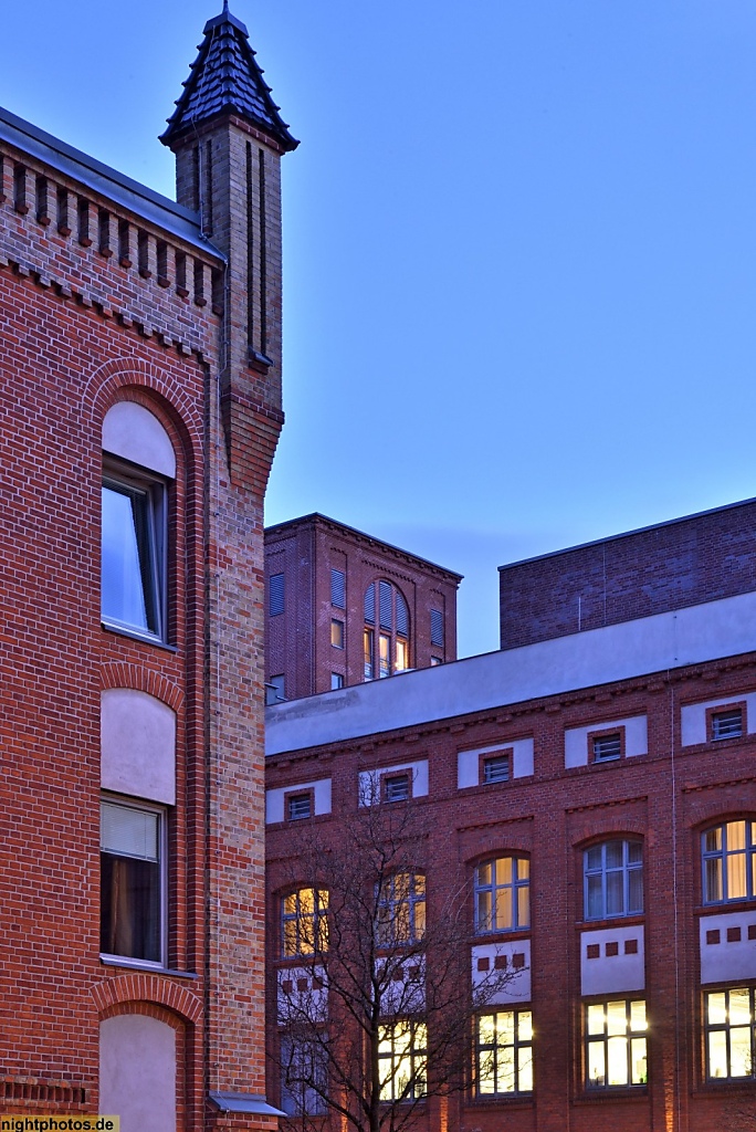 Berlin Spandau Brauereihof mit ehemaliger Patzenhofer Brauerei erbaut 1896-1928 nach Entwurf von Hermann Dernburg