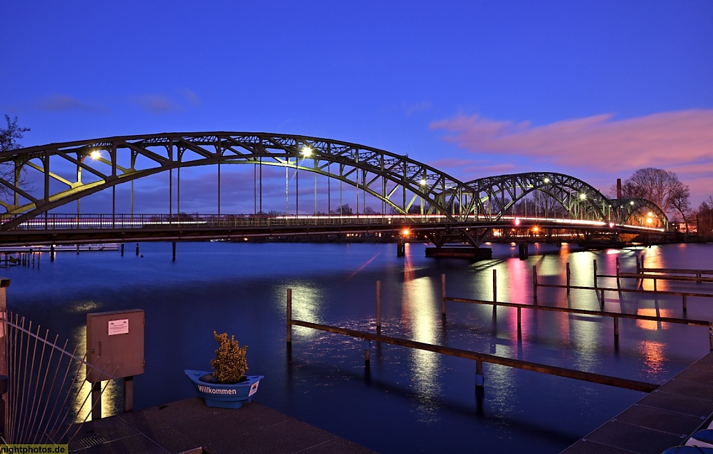 Berlin Spandau Eiswerderbrücke erbaut 1901-1903 über die Havel