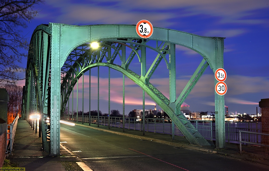 Berlin Spandau Eiswerderbrücke erbaut 1901-1903 über die Havel