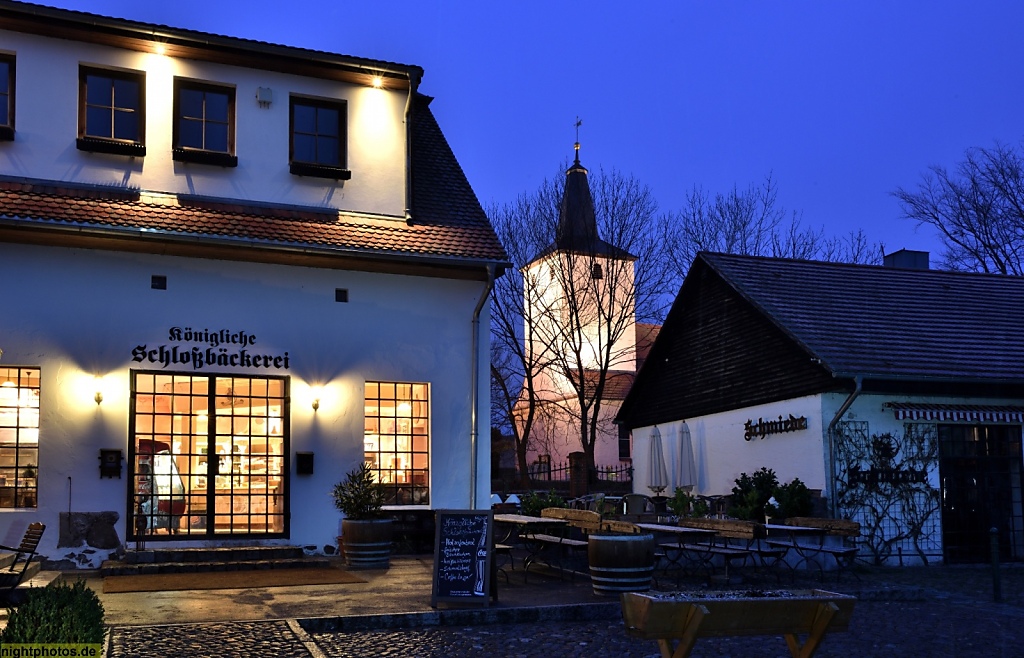 Grossbeeren Diedersdorf Gutshof Schloss Diedersdorf erbaut 1798-1800 Herrenhaus und Landgasthof Schlossbäckerei und Schmiede