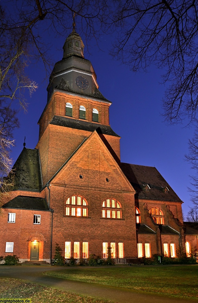 Berlin Spandau evangelisches Johannesstift Stiftskirche erbaut 1907-1910 von Architekten Hermann Solf Franz Wichards Otto Kuhlmann