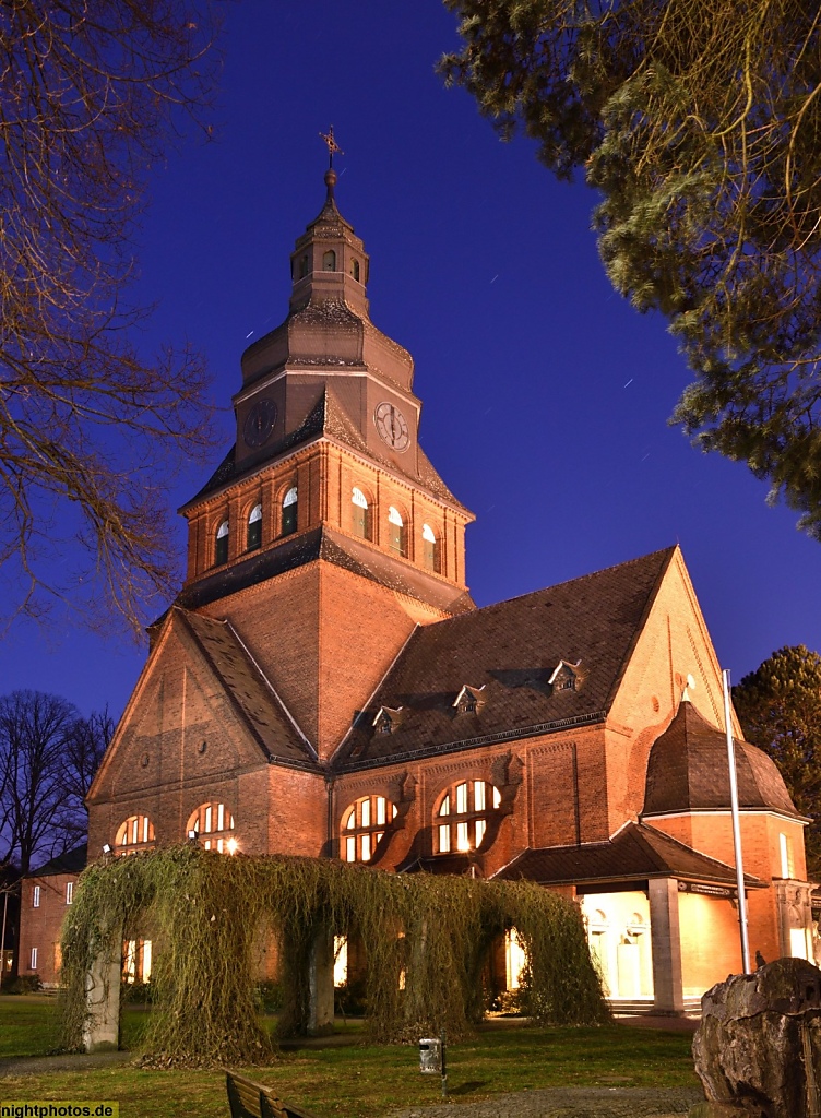 Berlin Spandau evangelisches Johannesstift Stiftskirche erbaut 1907-1910 von Architekten Hermann Solf Franz Wichards Otto Kuhlmann