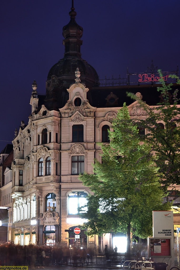 Zwickau Wohn- und Geschäftshaus erbaut 1895 im Neobarockstil am Hauptmarkt 9
