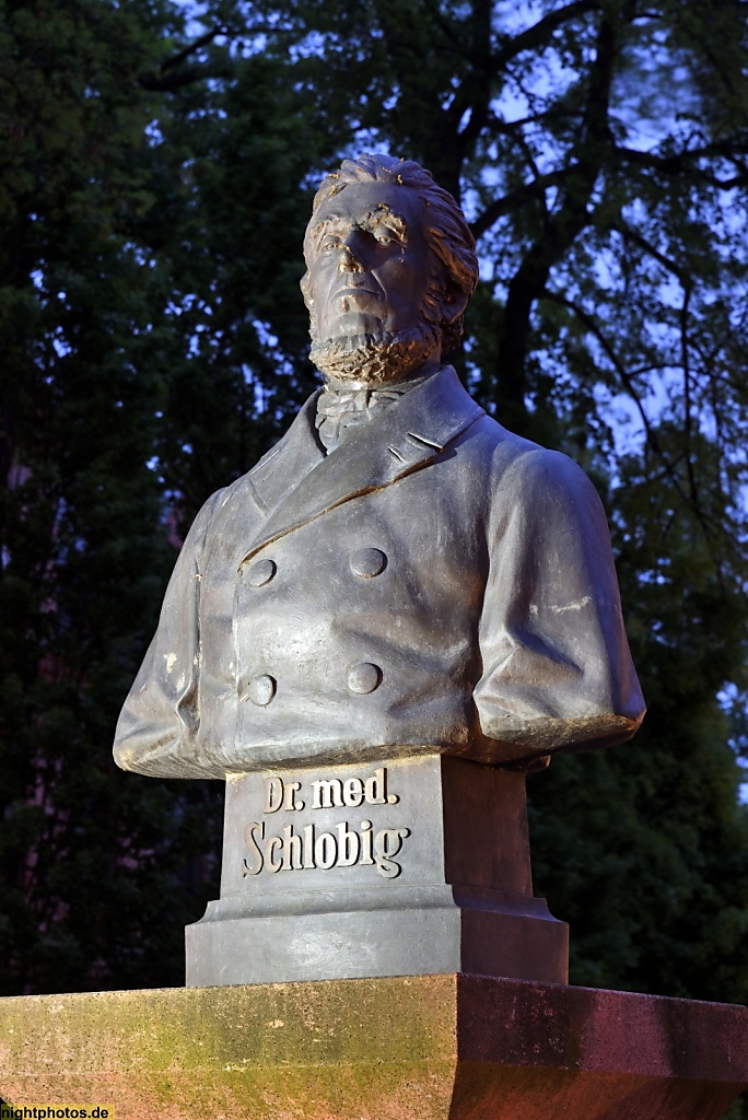 Zwickau Denkmal für Dr med Samuel Friedrich Schlobig
