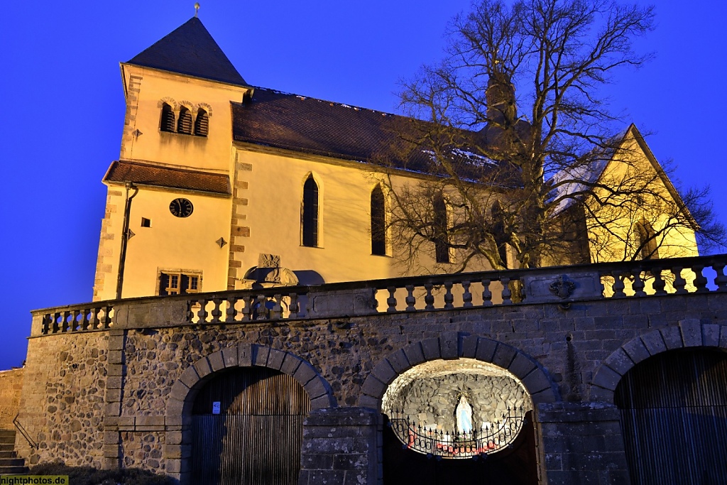 Fulda Petersberg Kirche St Peter mit Grabstätte der Heiligen Lioba geweiht um 838