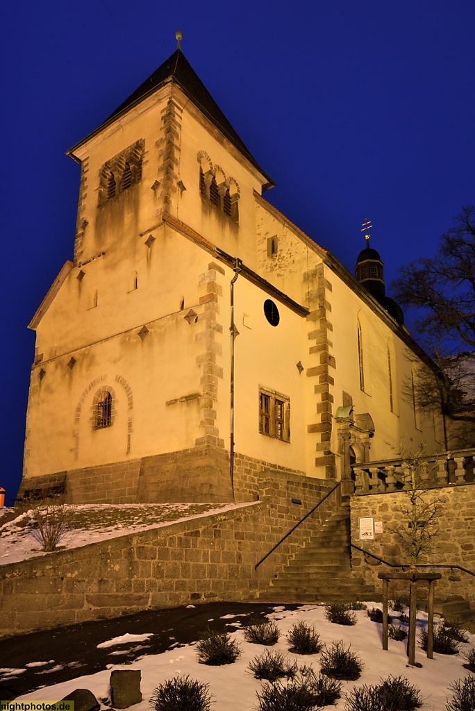 Fulda Petersberg Kirche St Peter mit Grabstätte der Heiligen Lioba geweiht um 838