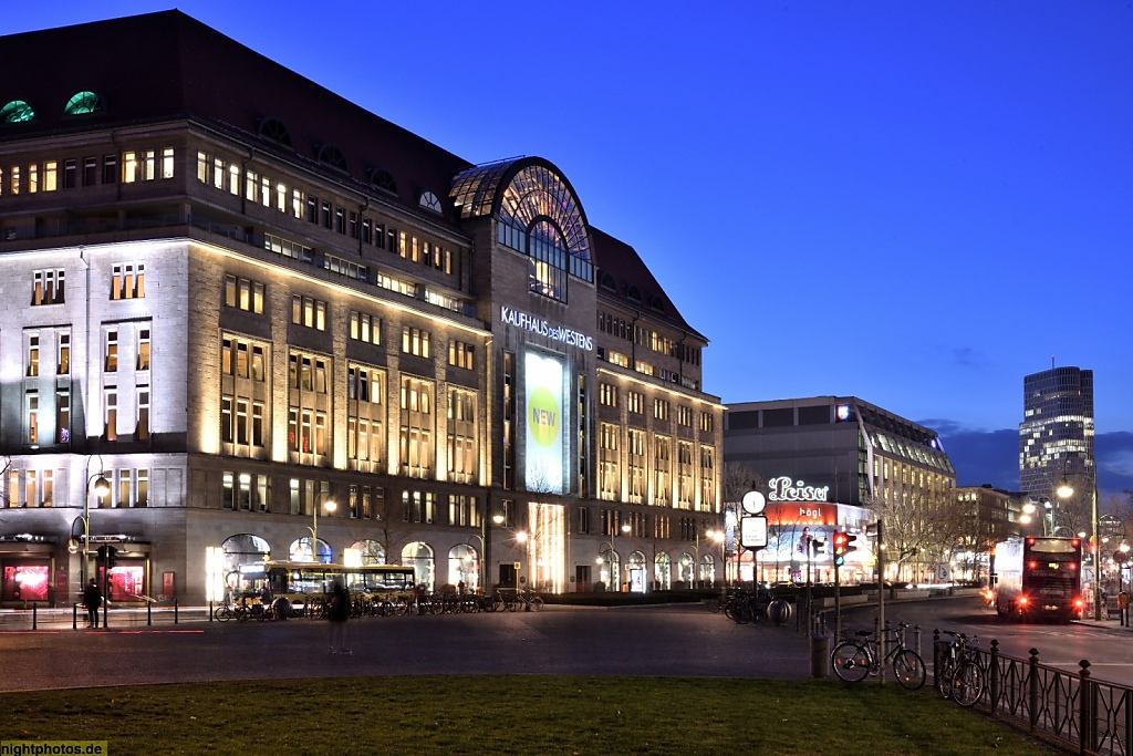 Berlin Schöneberg Kaufhaus des Westens am Wittenbergplatz erbaut 1905-1907 v Architekt Johann Emil Schaudt im neoklassizistischen Stil