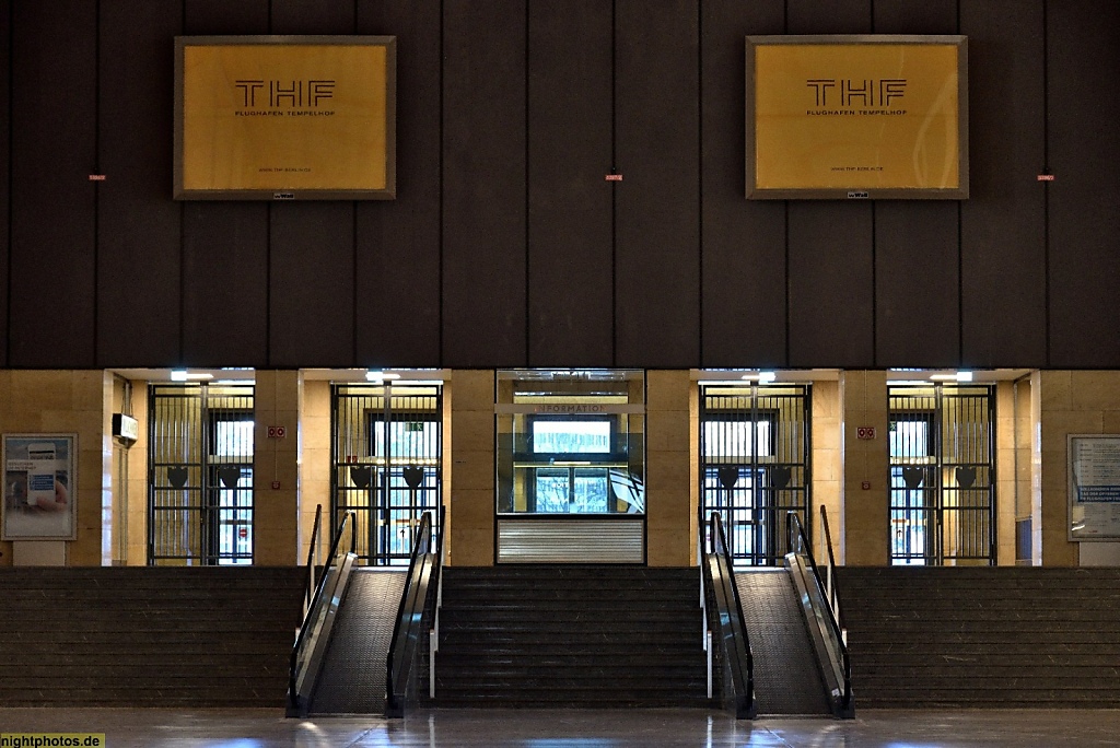 Berlin Tempelhof Flughafen Haupthalle erbaut 1936-1941