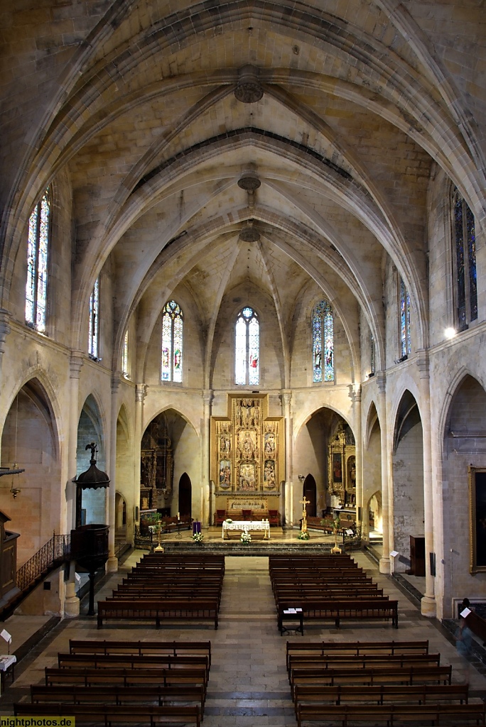 Mallorca Arta Esglesia Transfiguracio del Senyor erbaut ab 1573 spätgotisch