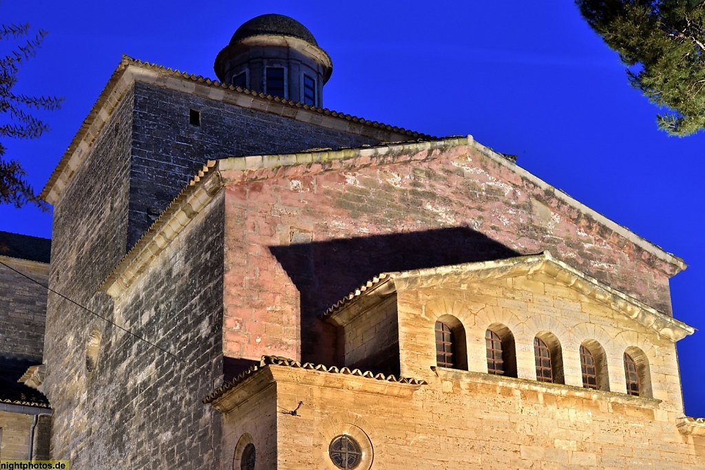 Mallorca Alcudia Altstadt neugotische Església de Sant Jaume erbaut 1882-1893 als Pfarrkirche Església Parroquial