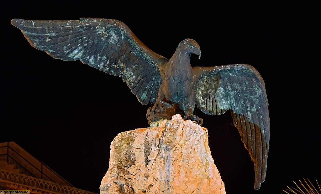 Mallorca Alcudia Altstadt Denkmal für Karl I. von Spanien. Carlos I.