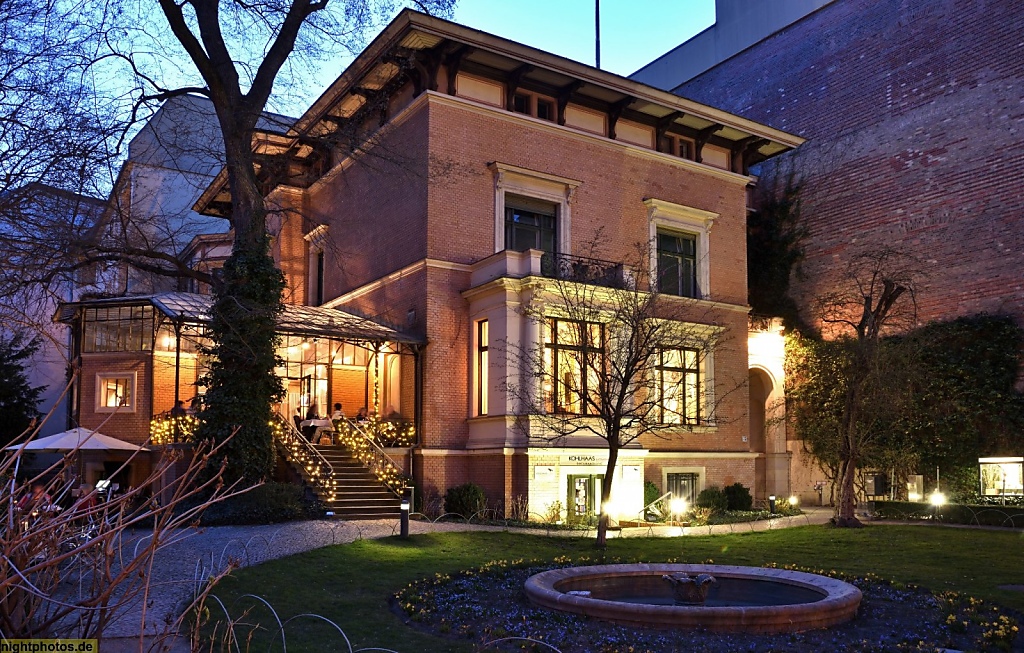 Berlin Charlottenburg Literaturhaus mit Café Wintergarten erbaut 1889-1890 von Albrecht Becker und Emil Schlüter