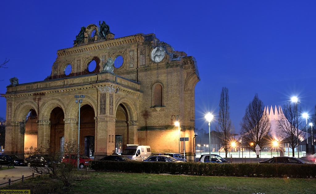 Berlin Kreuzberg Ruine des Anhalter Bahnhof erbaut 1874-1880 von Franz Schwechten. Restauriert 2003-2005.