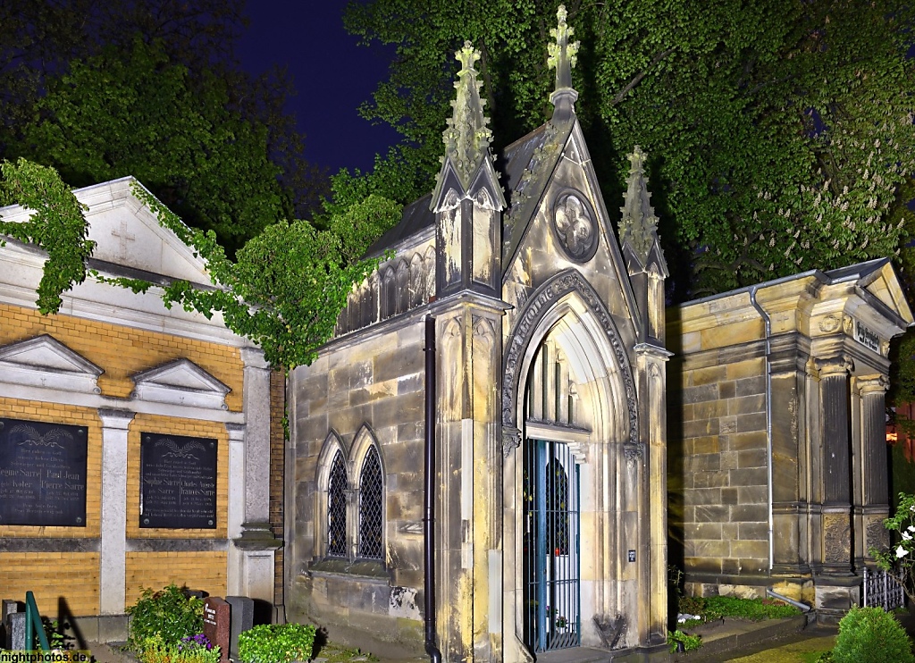 Berlin Schöneberg Kirchhof Alt-Schöneberg Friedhof mit Mausoleen als Familiengrabstätten von 1880-1900