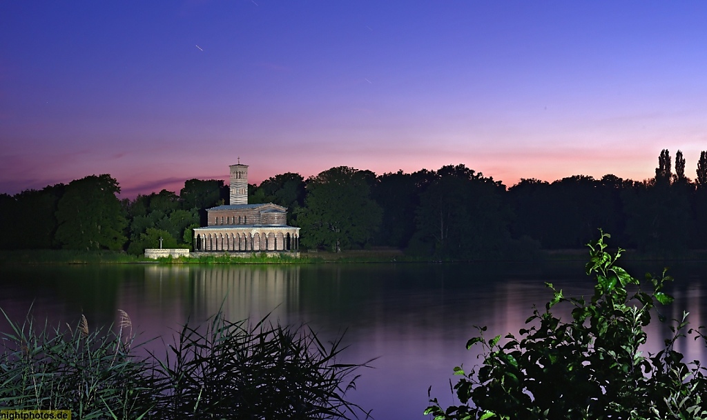 Potsdam Sacrow Heilandskirche erbaut 1844 von Ludwig Persius für König Friedrich Wilhelm IV.