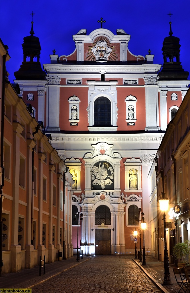 Poznan Pfarrkirche ehemalige Jesuitenkirche erbaut bis 1701 im Barock Bazylika Matki Boskiej Nieustającej Pomocy i św. Marii Magdaleny w Poznaniu