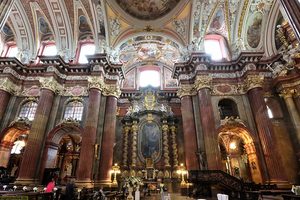 Poznan Pfarrkirche ehemalige Jesuitenkirche erbaut bis 1701 im Barock. Bazylika Matki Boskiej Nieustającej Pomocy i św. Marii Magdaleny w Poznaniu