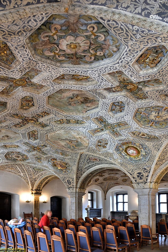 Poznan Rathaus. Ratusz. Der Grosse Saal. Renaissance von Baumeister Giovanni Battista di Quadro Wielka Sień