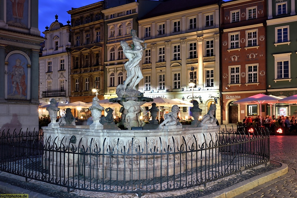 Poznan Alter Markt Stary Rynek Nordseite Persephone-Brunnen Fontanna Prozerpiny