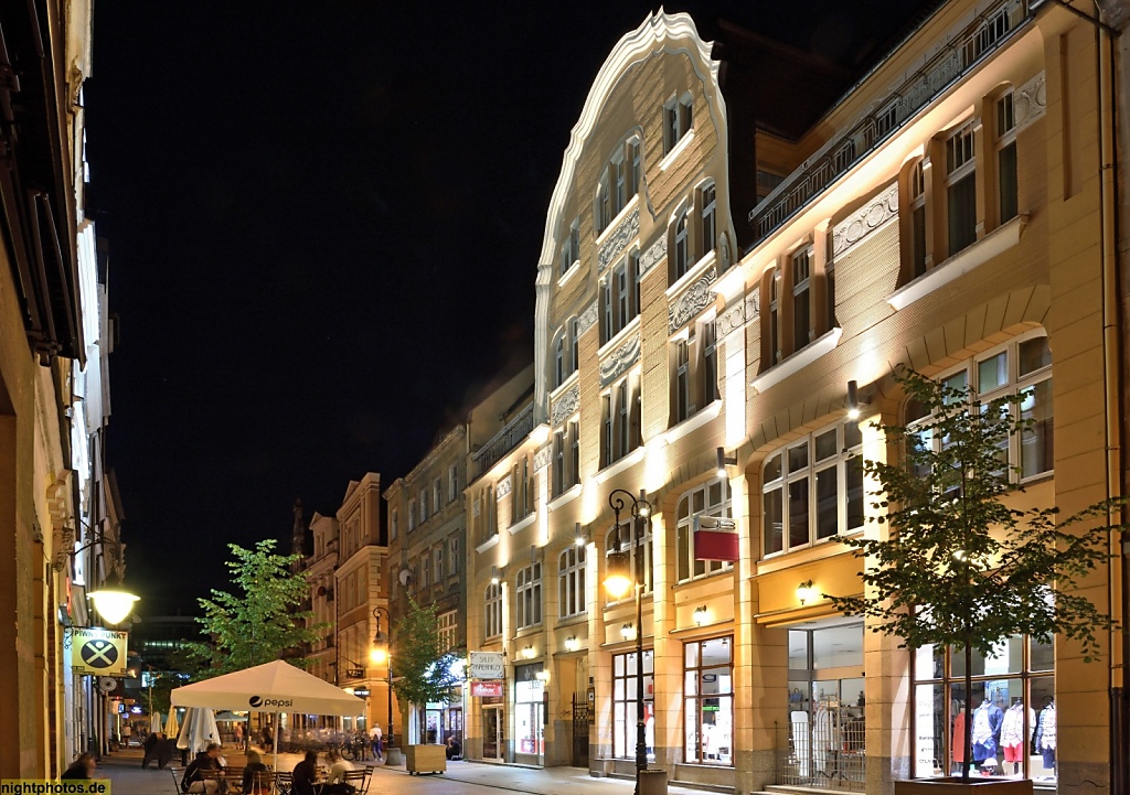 Poznan Altstadt Haus in der Wrocławska 6. Fussgängerzone 