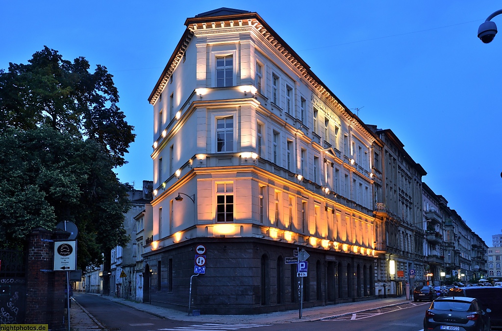 Poznan Altstadt Eckhaus in der Stanisława Taczaka 13. Gründerzeitstil