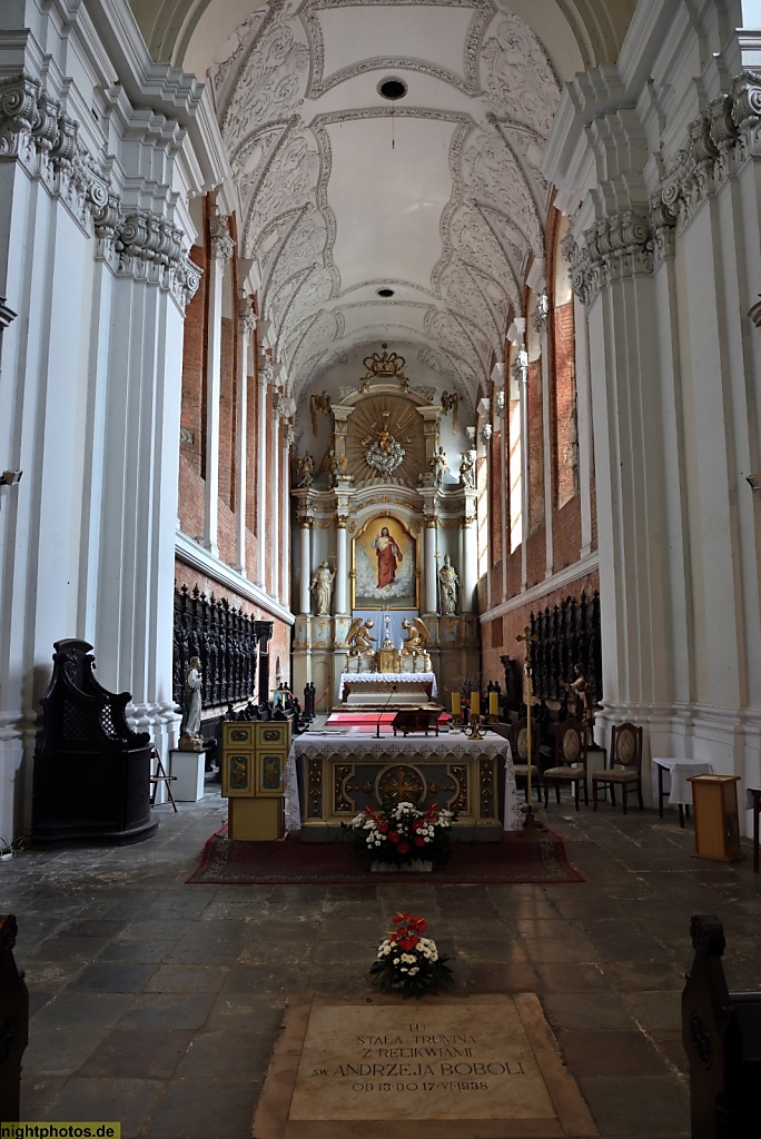 Poznan Altstadt Kirche des Heiligsten Herzens Jesu und die Mutter Gottes des Trostes in Poznan. Erbaut 1253