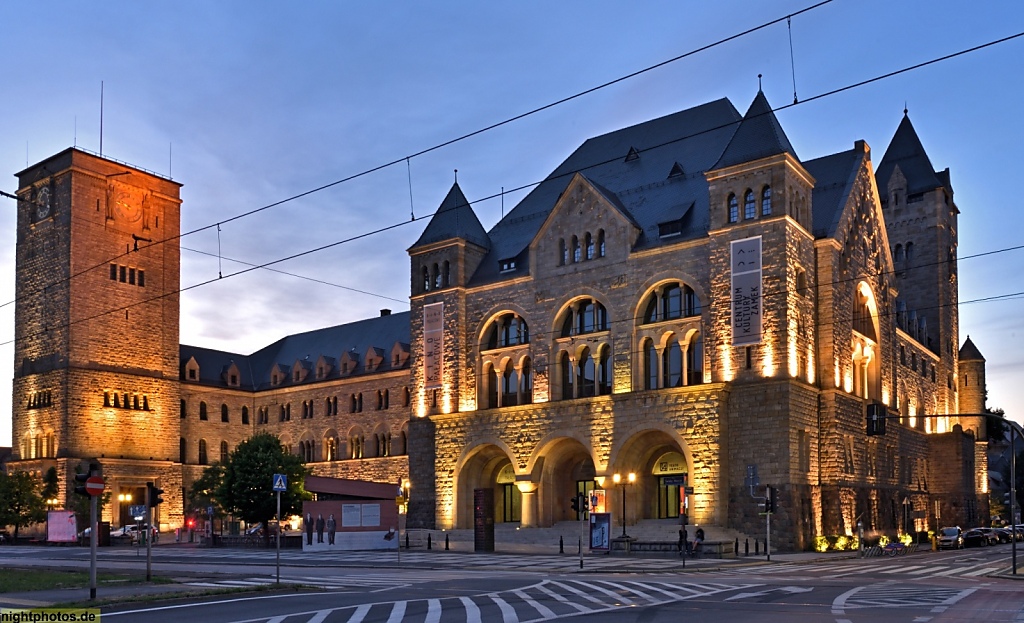 Poznan Kaiserliches Residenzschloss erbaut 1905-1910 v Architekt Franz Schwechten. Zamek Cesarski w Poznaniu