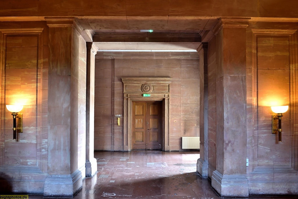 Poznan Kaiserliches Residenzschloss erbaut 1905-1910 von Architekt Franz Schwechten. Zamek Cesarski w Poznaniu. Innenaufnahme