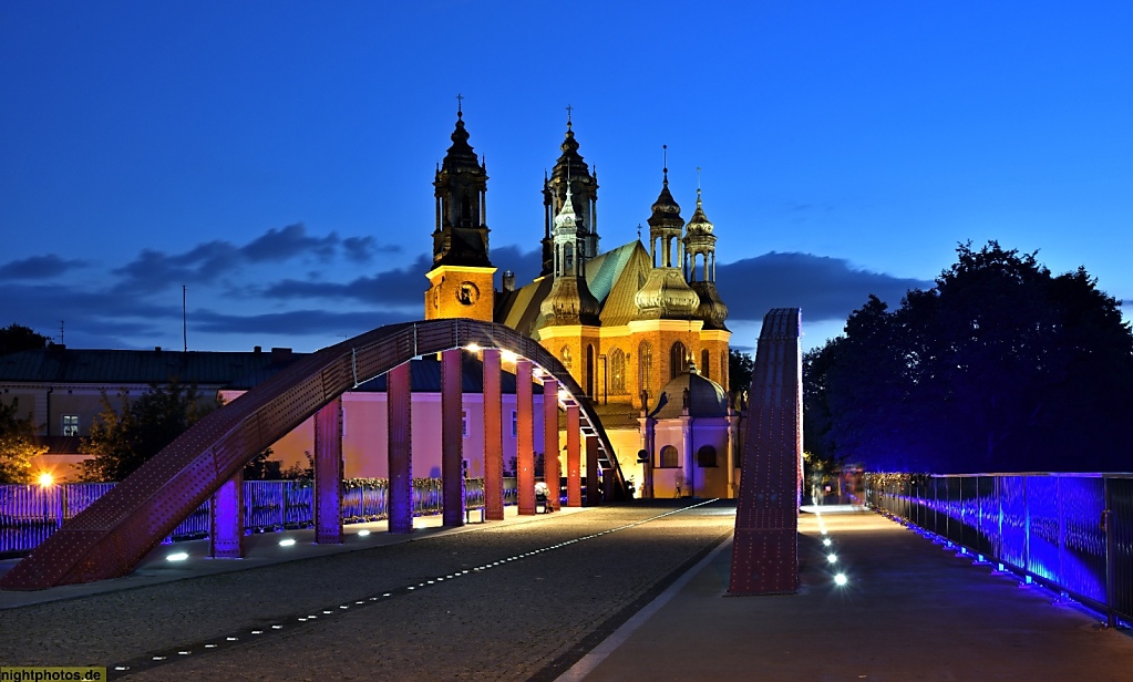 Poznan. Posener St-Peter-und-Paul-Kathedrale erbaut ab 14 Jahrhundert. Bazylika archykatedralna św Piotra i św Pawła w Poznaniu. Katedra Poznańska