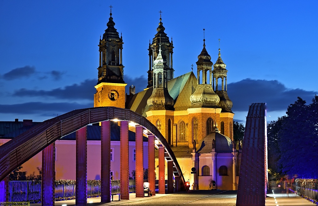 Poznan. Posener St-Peter-und-Paul-Kathedrale erbaut ab 14 Jahrhundert. Bazylika archykatedralna św Piotra i św Pawła w Poznaniu. Katedra Poznańska