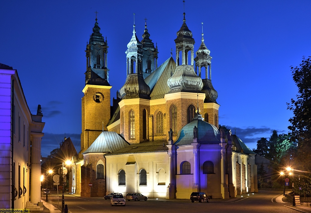 Poznan. Posener St-Peter-und-Paul-Kathedrale erbaut ab 14 Jahrhundert. Bazylika archykatedralna św Piotra i św Pawła w Poznaniu. Katedra Poznańska