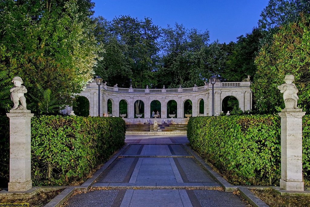 Berlin Friedrichshain Volkspark Märchenbrunnen. Entwurf von Stadtbaurat Ludwig Hoffmann. Eröffnet 1913