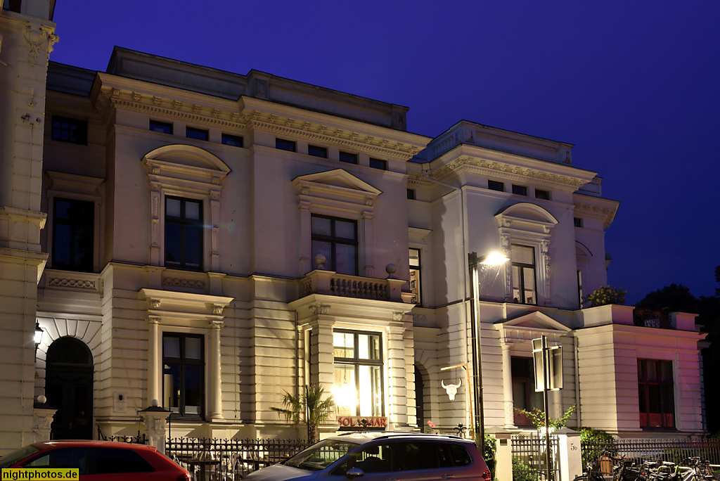 Lübeck Mühlenbrücke. Villa erbaut 1880