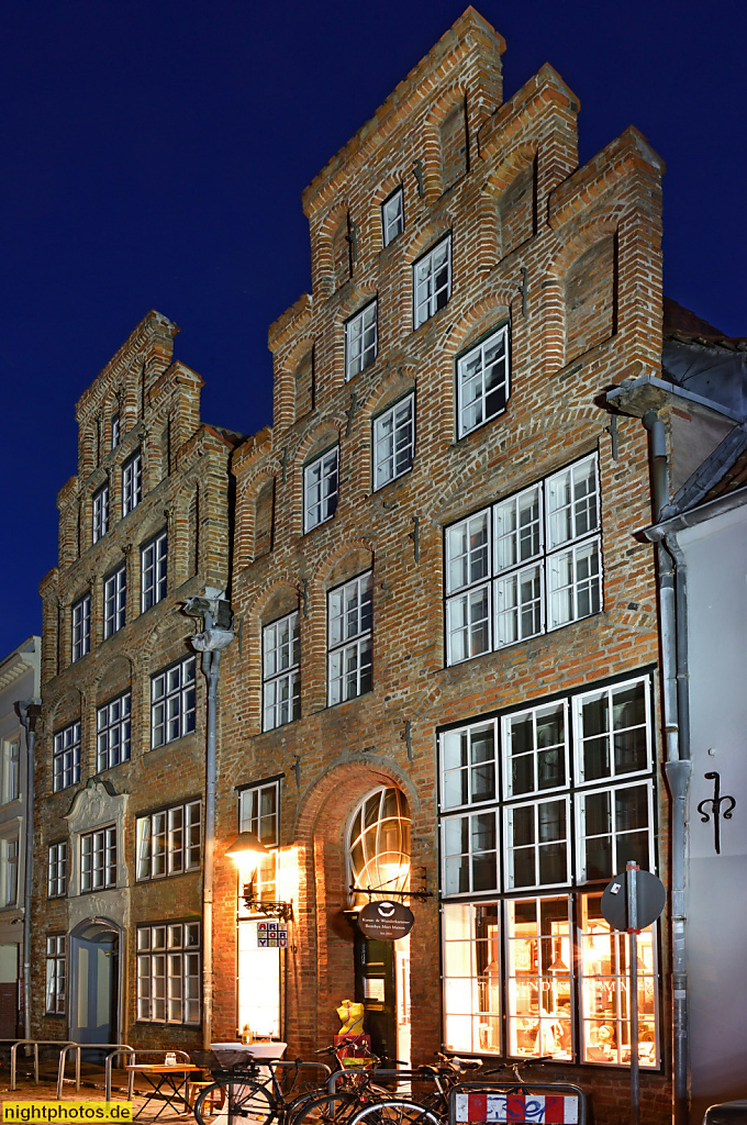 Lübeck Renaissance-Dielenhaus mit Treppengiebel und Backsteinfassade in der Hundestrasse