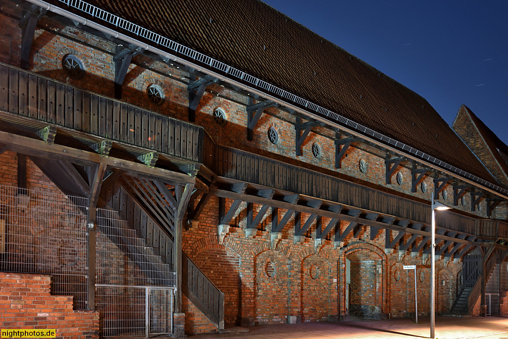 Lübeck Hochbunker an der Obertrave erbaut 1940-1941 von Architekten Otto Sieberth und Otto Schweinfurth