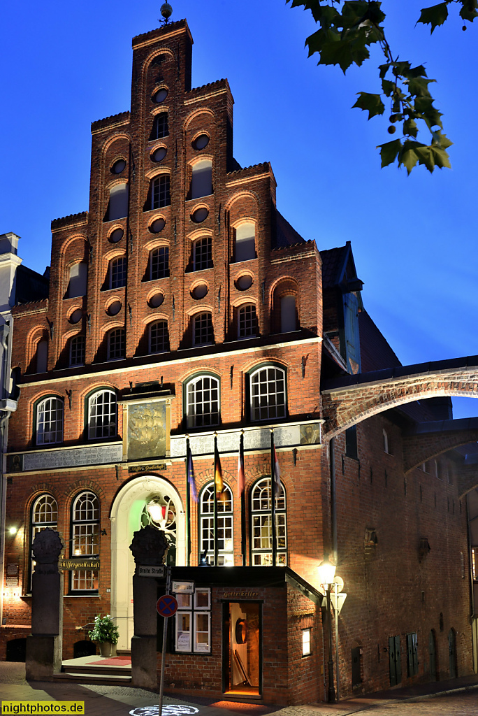 Lübeck Haus der Schiffergesellschaft erbaut 1535
