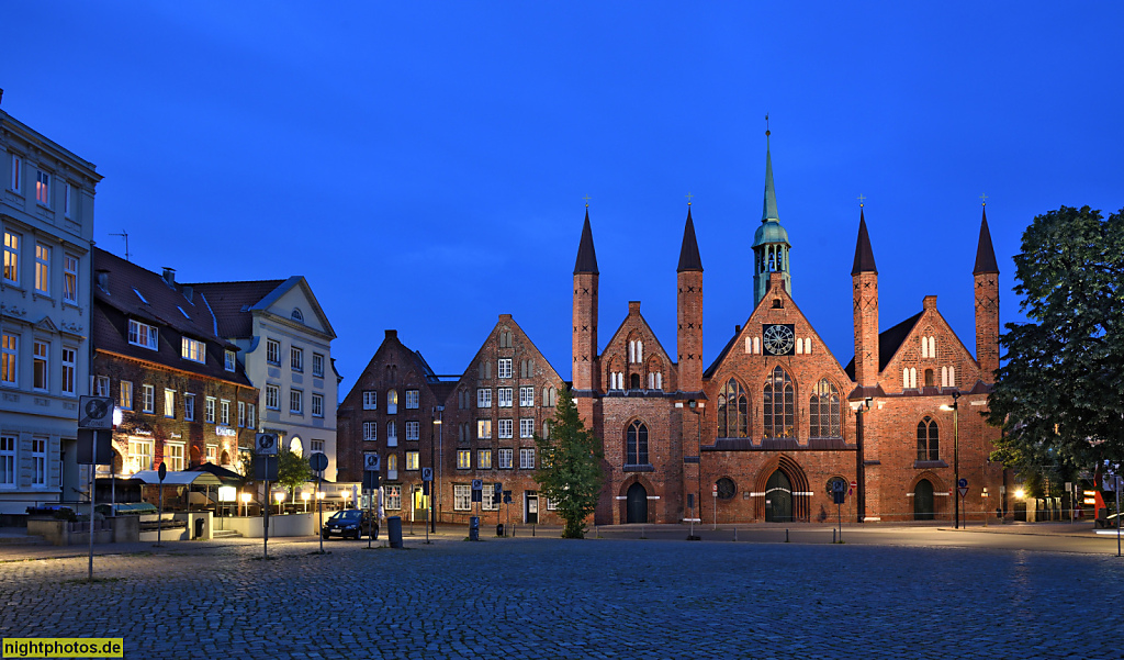 Lübeck Koberg Heiligen-Geist-Hospital erbaut 1286 als Sozialeinrichtung mit Kirche und Altenheim