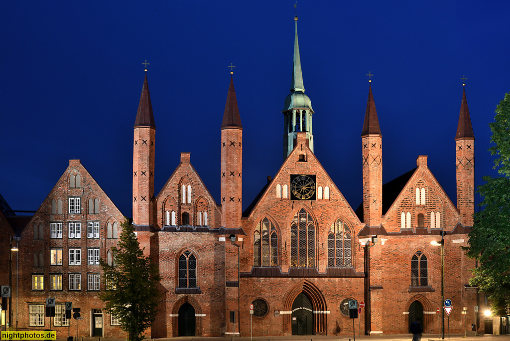 Lübeck Koberg Heiligen-Geist-Hospital erbaut 1286 als Sozialeinrichtung mit Kirche und Altenheim