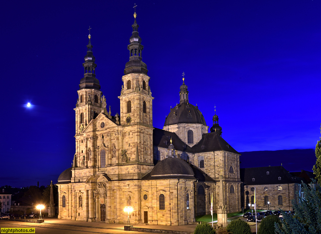 Fulda Dom St Salvator erbaut 1704-1712 von Barockbaumeister Johann Dientzenhofer