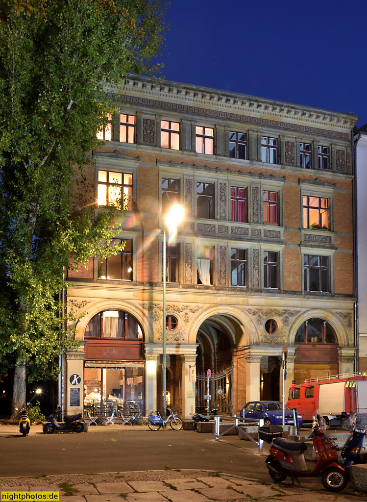 Berlin Kreuzberg Markthalle VII Dresdner Strasse erbaut 1888 von Architekt und Stadtbaurat Hermann Blankenstein nach Entwurf von August Lindemann