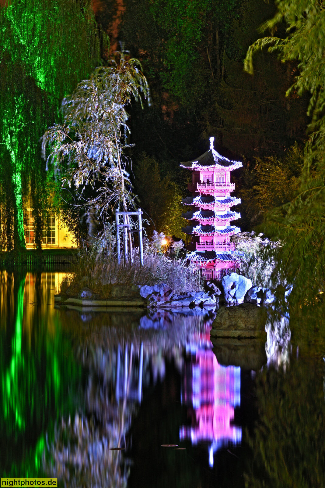 Chinesischer Garten Nightphotos De