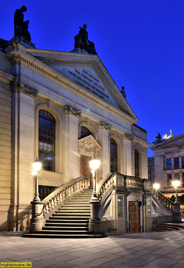 Berlin Mitte Französische Friedrichstadtkirche erbaut 1701-1705 von Jean Louis Cayart und Abraham Quesnay für die Hugenottengemeinde