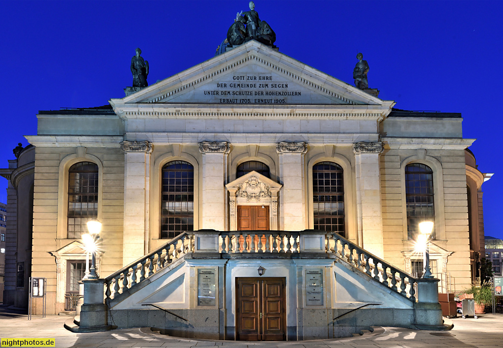 Berlin Mitte Französische Friedrichstadtkirche erbaut 1701-1705 von Jean Louis Cayart und Abraham Quesnay für die Hugenottengemeinde