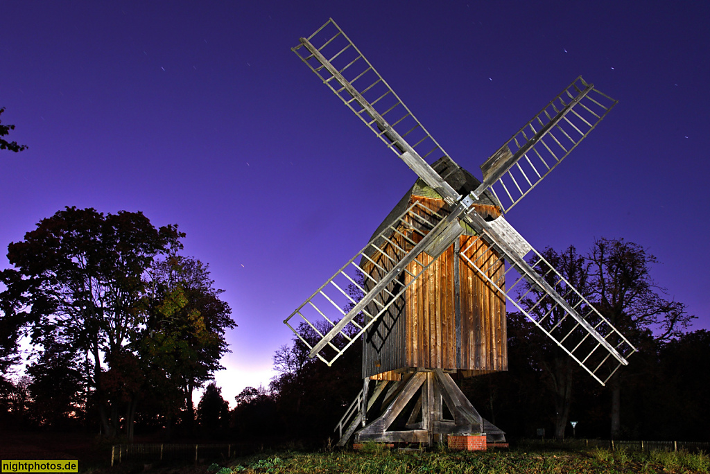 Berlin Spandau Bockwindmühle Gatow. Ehemals in Metzelthin. Wiederaufbau 2006-2008